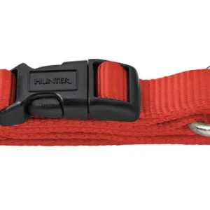 Schnäppchen HUNTER Halsung Nylon Vario Plus L-XL 2,5 cm 40-63 rot